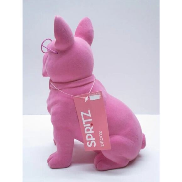 NEW 2024 Spritz Valentine Pink French Bulldog Flocked Figurine Target Dog Decor - Picture 6 of 8